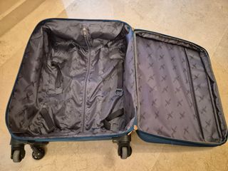 Maleta John Travel azul - 4 ruedas