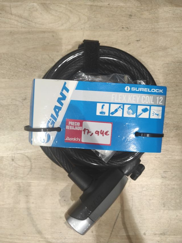 Candado bici Giant SureLock Flex Key Coil 12