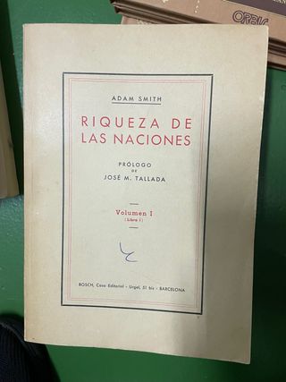 Riqueza de las naciones Adam Smith editorial boch
