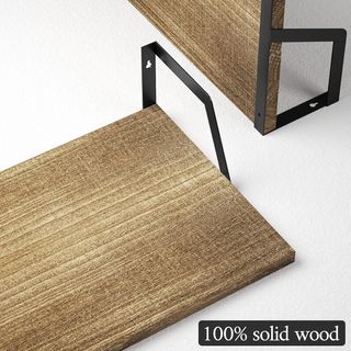 Estante Flotante SRIWATANA Madera Rústica 42cm