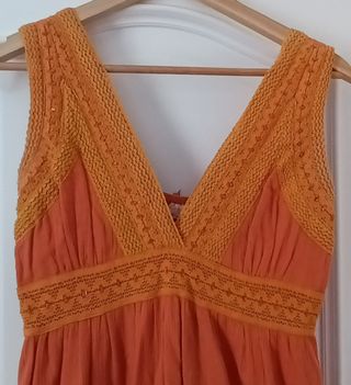 Vestido El Corte Inglés - Naranja - Talla 40