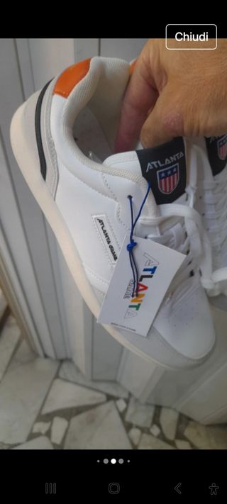 Scarpe Atlanta - Bianche/Grigie - Num. 43