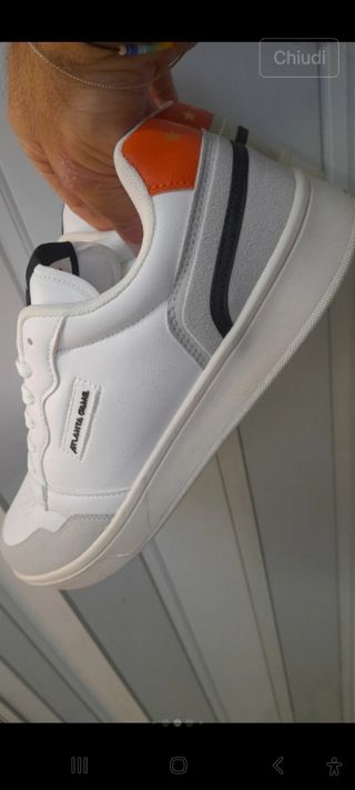 Scarpe Atlanta - Bianche/Grigie - Num. 43