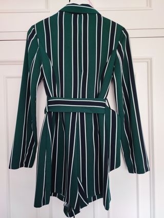 Mono corto rayas Bershka - Verde&Negro