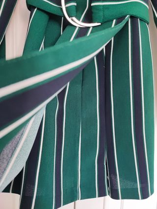 Mono corto rayas Bershka - Verde&Negro