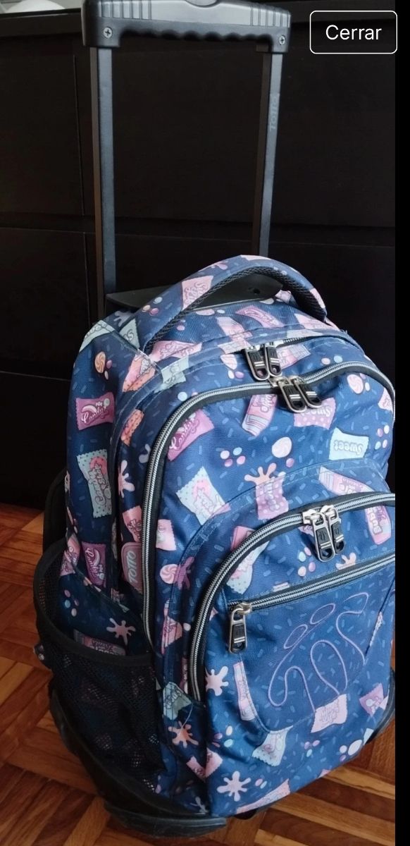 Mochila trolley Totto azul