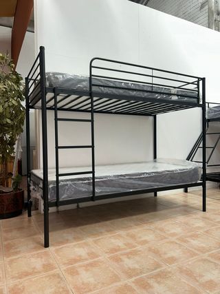 LITERA CAMAROTE 90x190 + 2 COLCHONES VISCO NUEVA