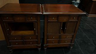 Cómoda madera 2 uds. estilo vintage
