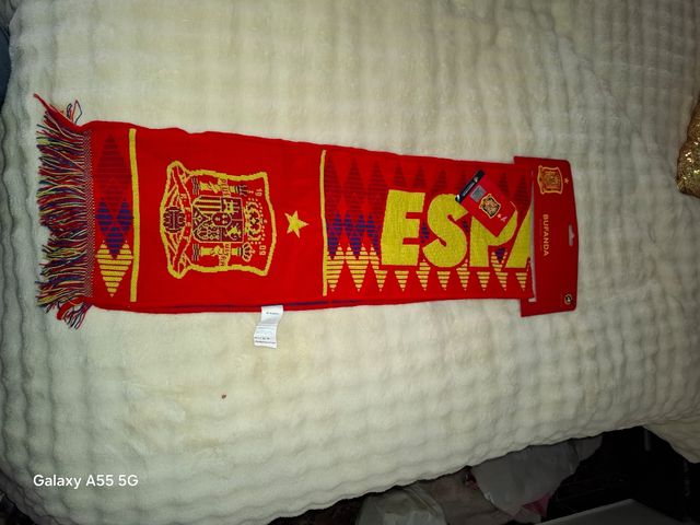 Bufanda España - Roja y Dorada