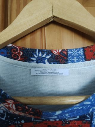 Sudadera Zara multicolor patchwork