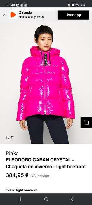 Abrigo Plumas Pinko nuevo