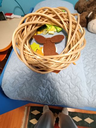 Ghirlanda Pasqua coniglio feltro
