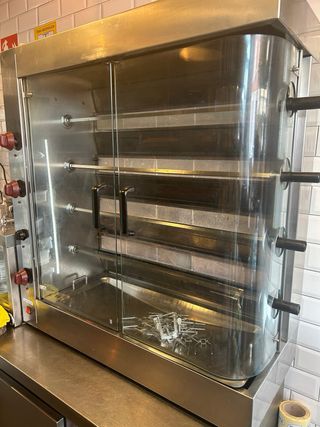 Asador pollos nuevo 4 espadas - Gas