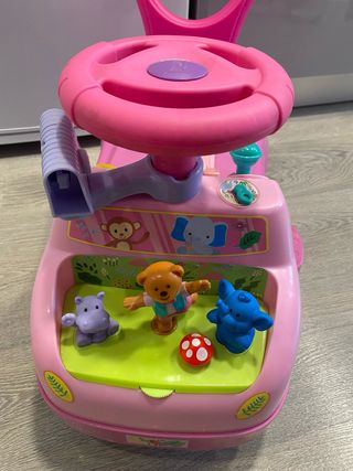 Andador musical infantil rosa