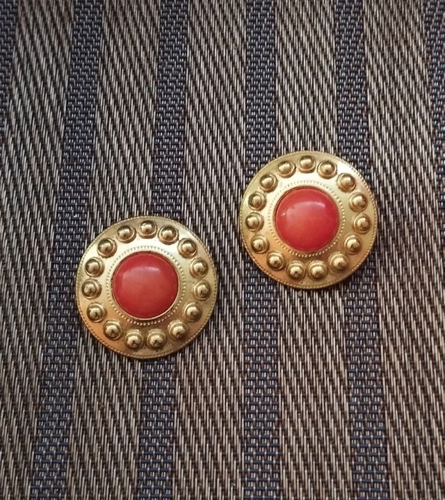 Pendientes Dorados Vintage 80's.