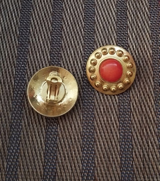 Pendientes Dorados Vintage 80's.