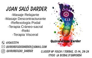 Reflexologia Podal, Masajes y terapias naturales