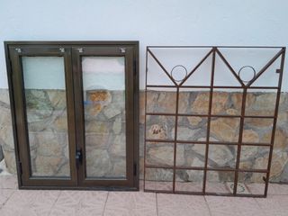 Ventana aluminio bronce climalit