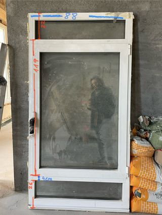 Ventana aluminio blanco 171x88cm