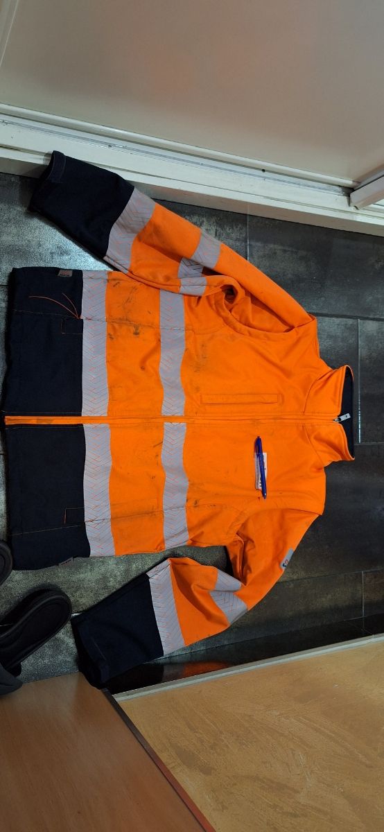 Chaqueta trabajo reflectante naranja invierno