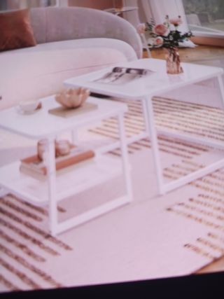 Mesas centro nuevo cristal, metal con luces Led