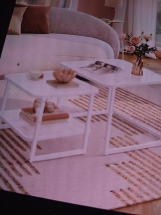 Mesas centro nuevo cristal, metal con luces Led