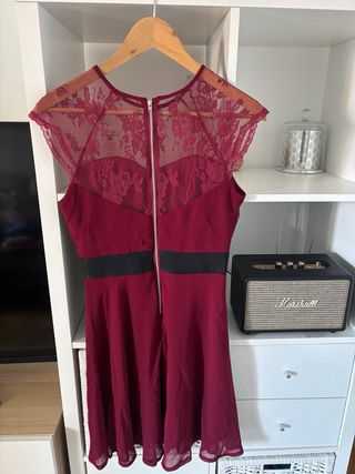 Vestido rojo encaje - Fiesta