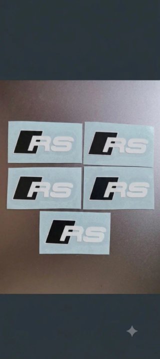 5 Pegatinas Audi RS