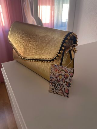 Bolso dorado metalizado