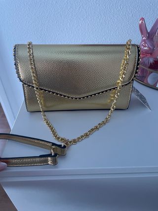 Bolso dorado metalizado