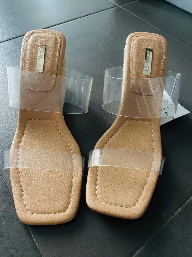 Sandalias cuña Woman Key beige 40