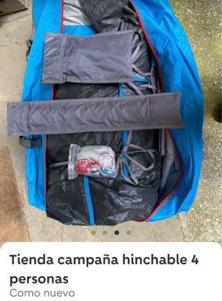 Tienda campaña hinchable 4 personas