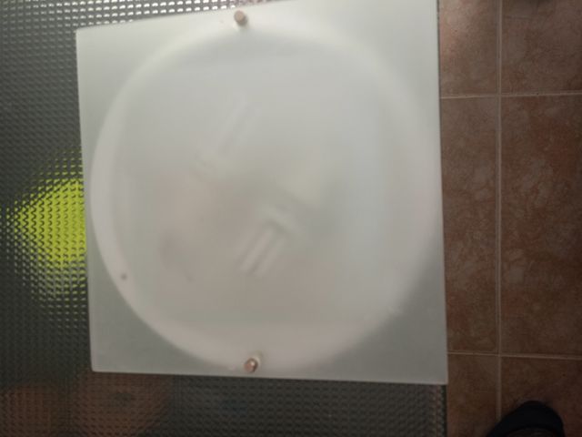 Plafón techo minimalista aluminio y cristal