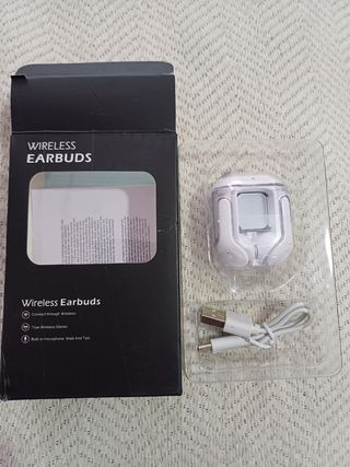 Auriculares inalámbricos blancos