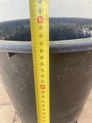 Macetas grandes de plástico de 45 litros