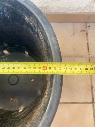 Macetas grandes de plástico de 45 litros