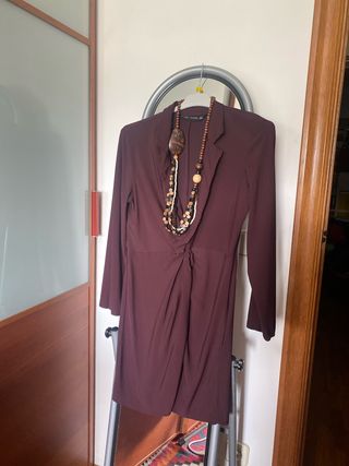 Vestido Zara marrón - Talla M