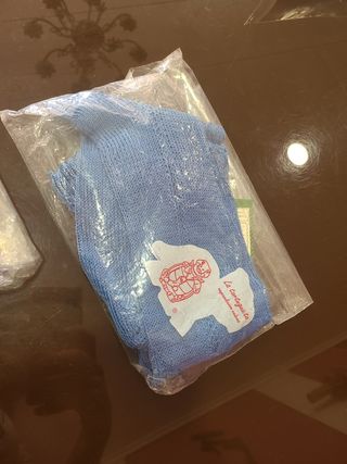Calcetines altos calados azul para hombr