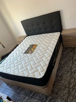 Canapés cama matrimonio blanco y negro