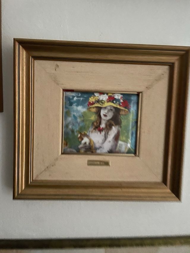 cuatro Cuadros esmalte pintores