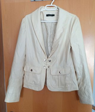 Chaqueta cuero sintético M mujer Medidas indicadas
