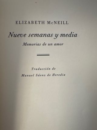 Nuebe semanas i media