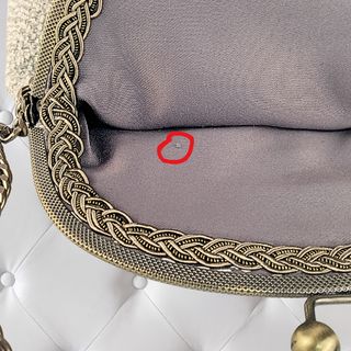 Bolso Angela Estilo Retro Chic/Hecho a Mano/Unico