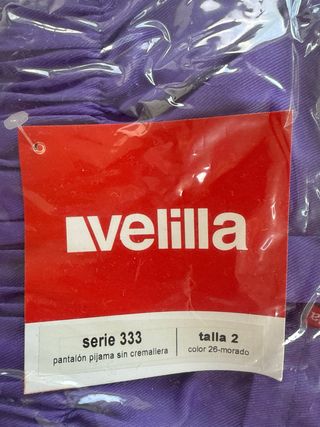 2 Pantalones Velilla trabajo - Morado - Talla 2