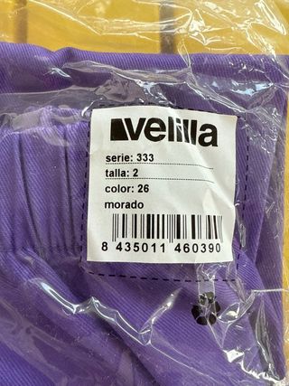 2 Pantalones Velilla trabajo - Morado - Talla 2