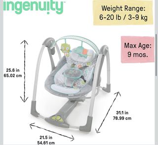 Columpio Bebé Ingenuity - Plegable