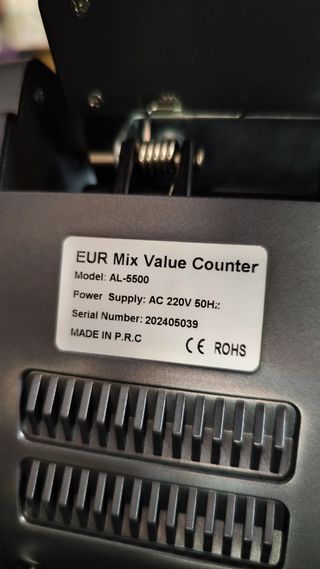 Contadora Billetes Euros Mezclados