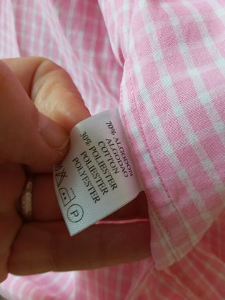 Camisa hombre Renoir cuadros rosa XL