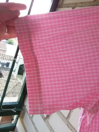 Camisa hombre Renoir cuadros rosa XL