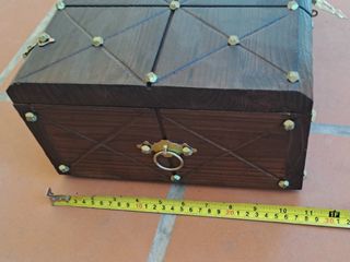 Caja madera maciza vintage